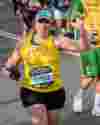 Steph running at London Marathon