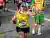 Steph running at London Marathon